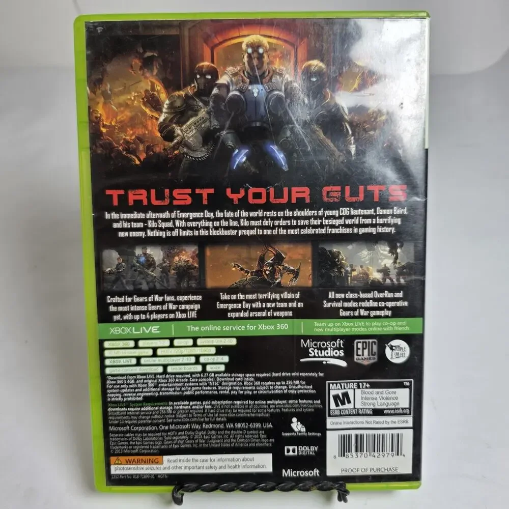 XBOX 360 Gears Of War Judgment Game (2013)